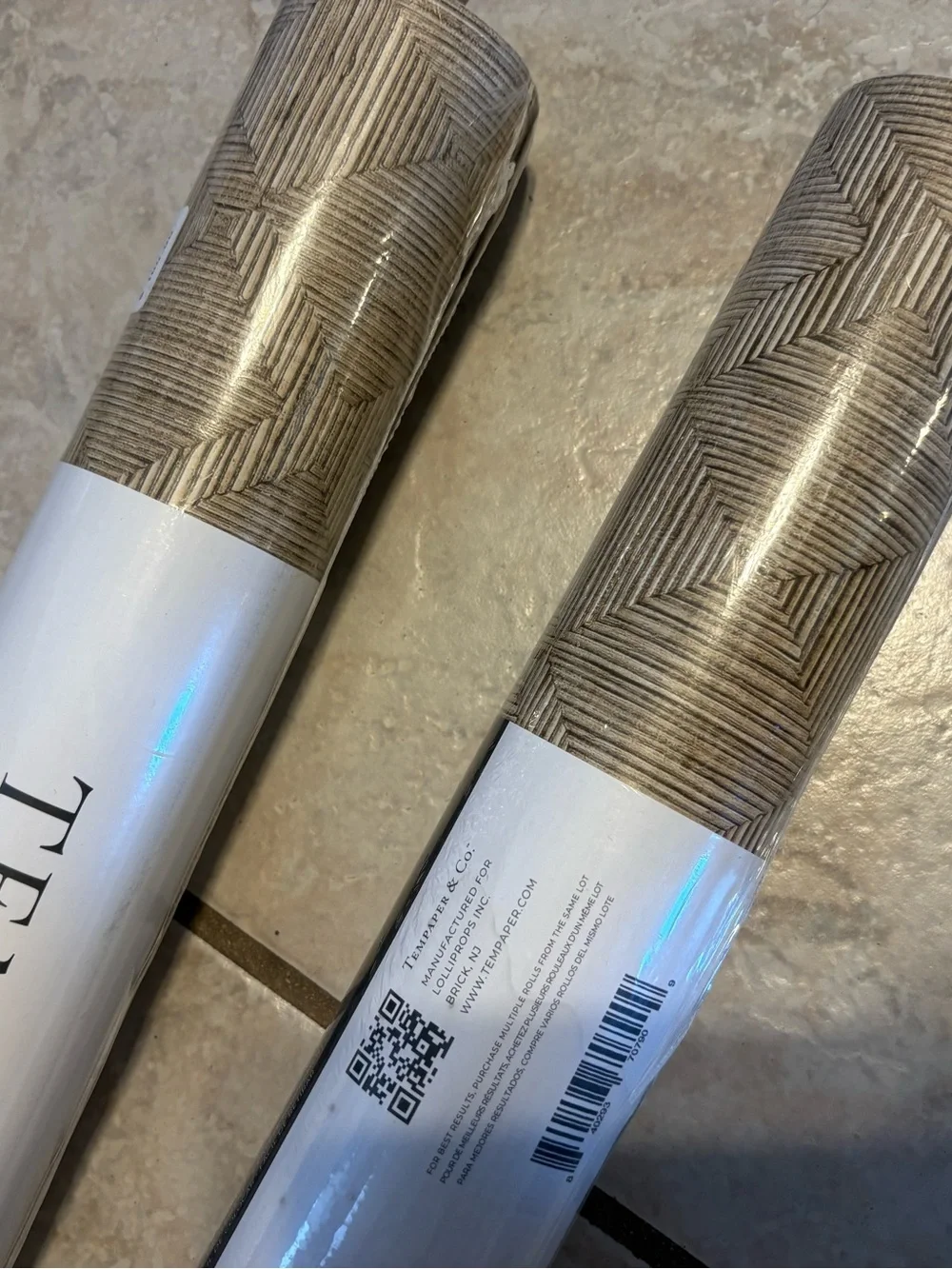 Peel and Stick Hoffmann Faux Sisal Textured Wallpaper by Jeremiah Brent